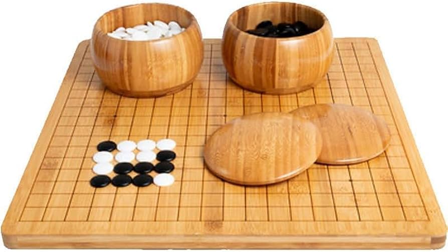 Amazon | 碁笥 碁容器 竹碁石箱 2個セット (竹缶一対) | 囲碁
